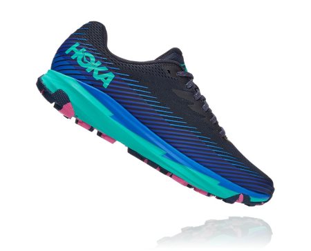 Hoka One One Torrent 2 Ženske Trail Tekaški Čevlji Mornarica / Turkizna SI-039654Z